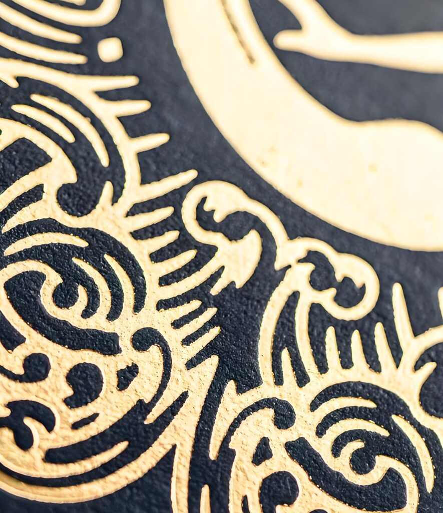 gold foil plastisol ink