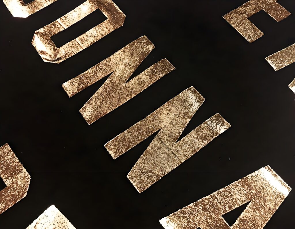 gold ink screen printing